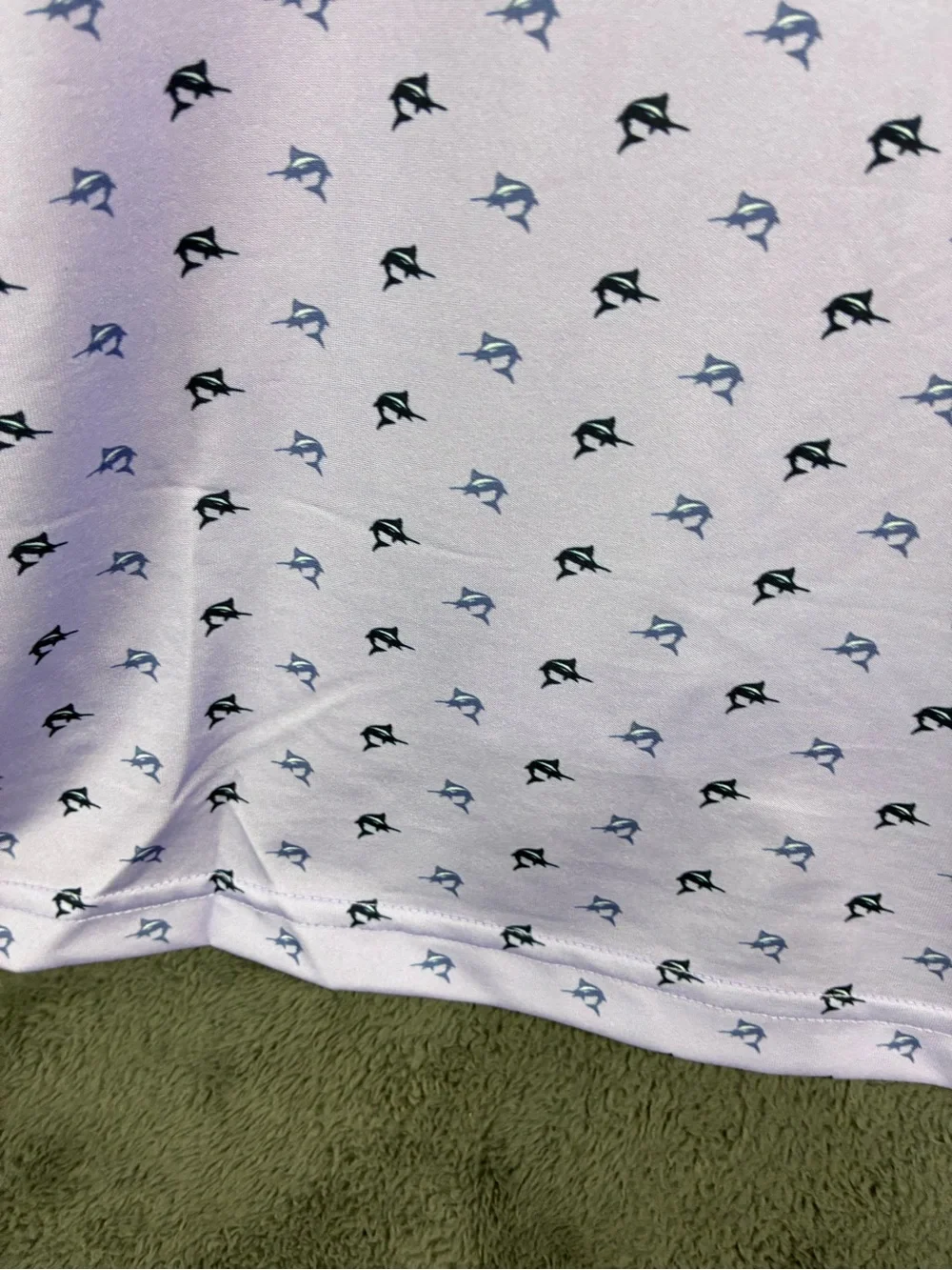 RXL Ralph Lauren Lilac Polo with  Micro Motif